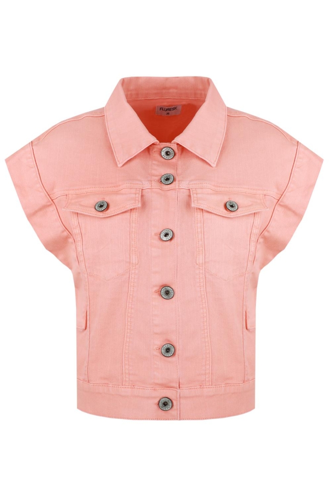 ENISA GILET 25ZFNF05 231 FLOWER PEACH